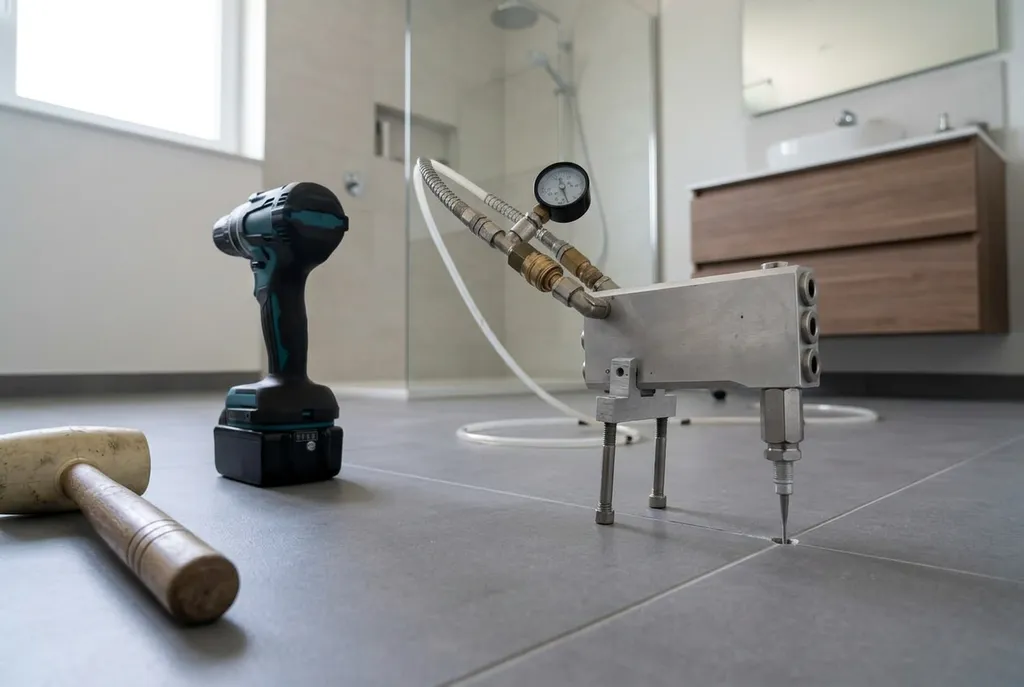 Kitbedrijf Driel – holle tegels injecteren